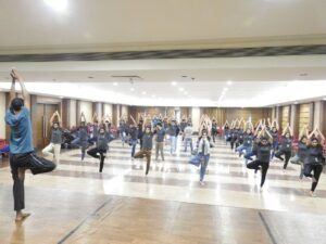 International Yoga Day Campus Life | SRBS Management Institute Degree College in Bandra, Mumbai