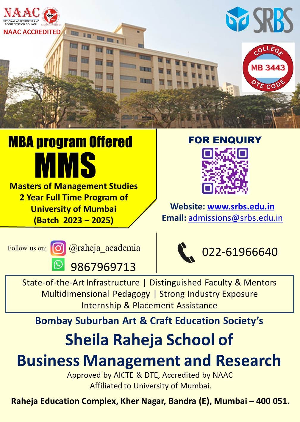 Thank You Master Of Management Studies (MMS) - Sheila Raheja School Of ...