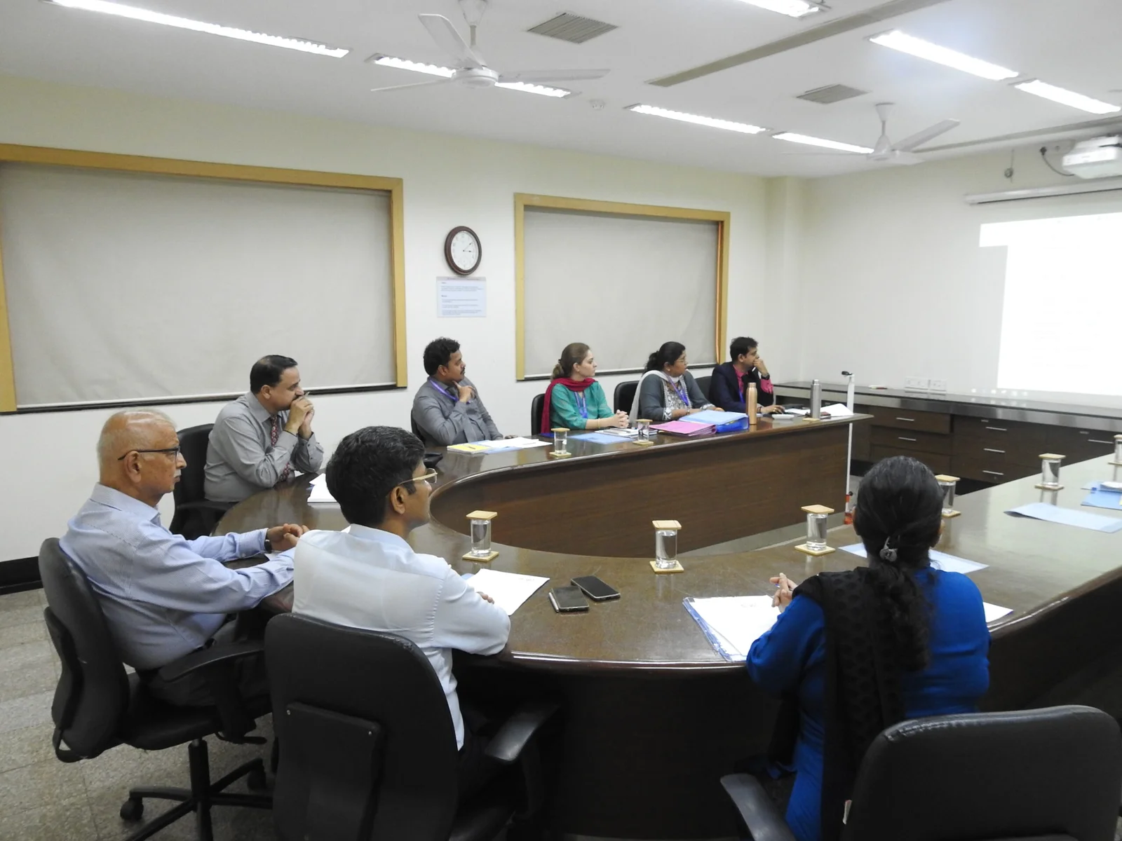 Management meeting in conference room SRBS