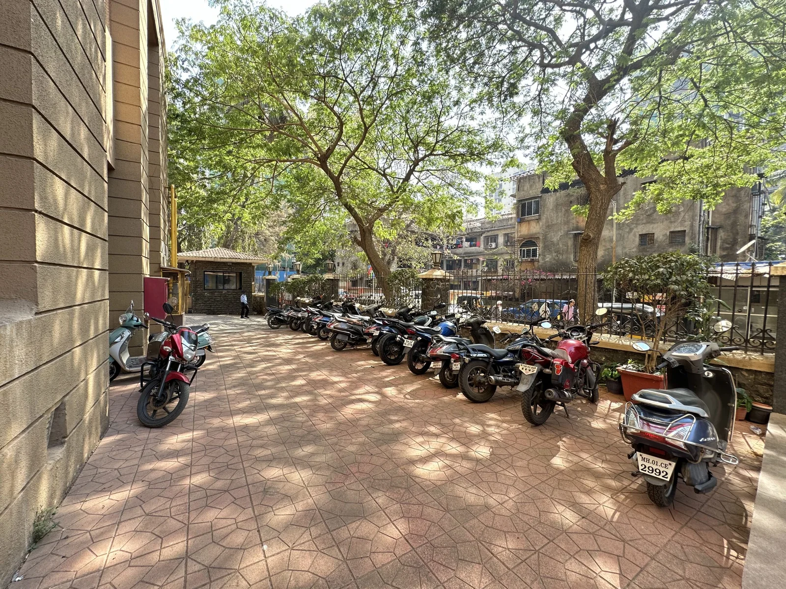 SRBS College Parking space for bikes