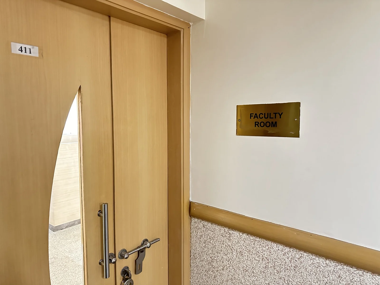 Faculty Room Entrance door SRBS